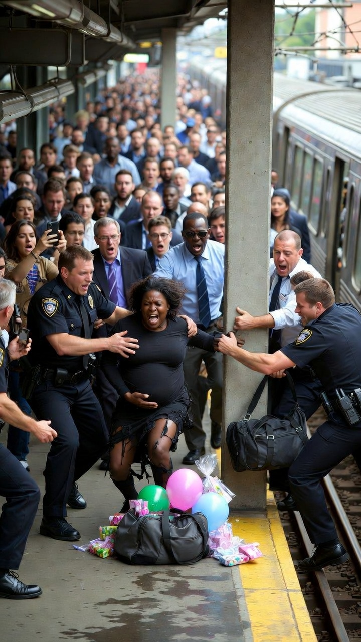 [FULL STORY] Rush hour stopped cold when two white transit cops dragged a pregnant Black woman over a 'suspicious bag.'