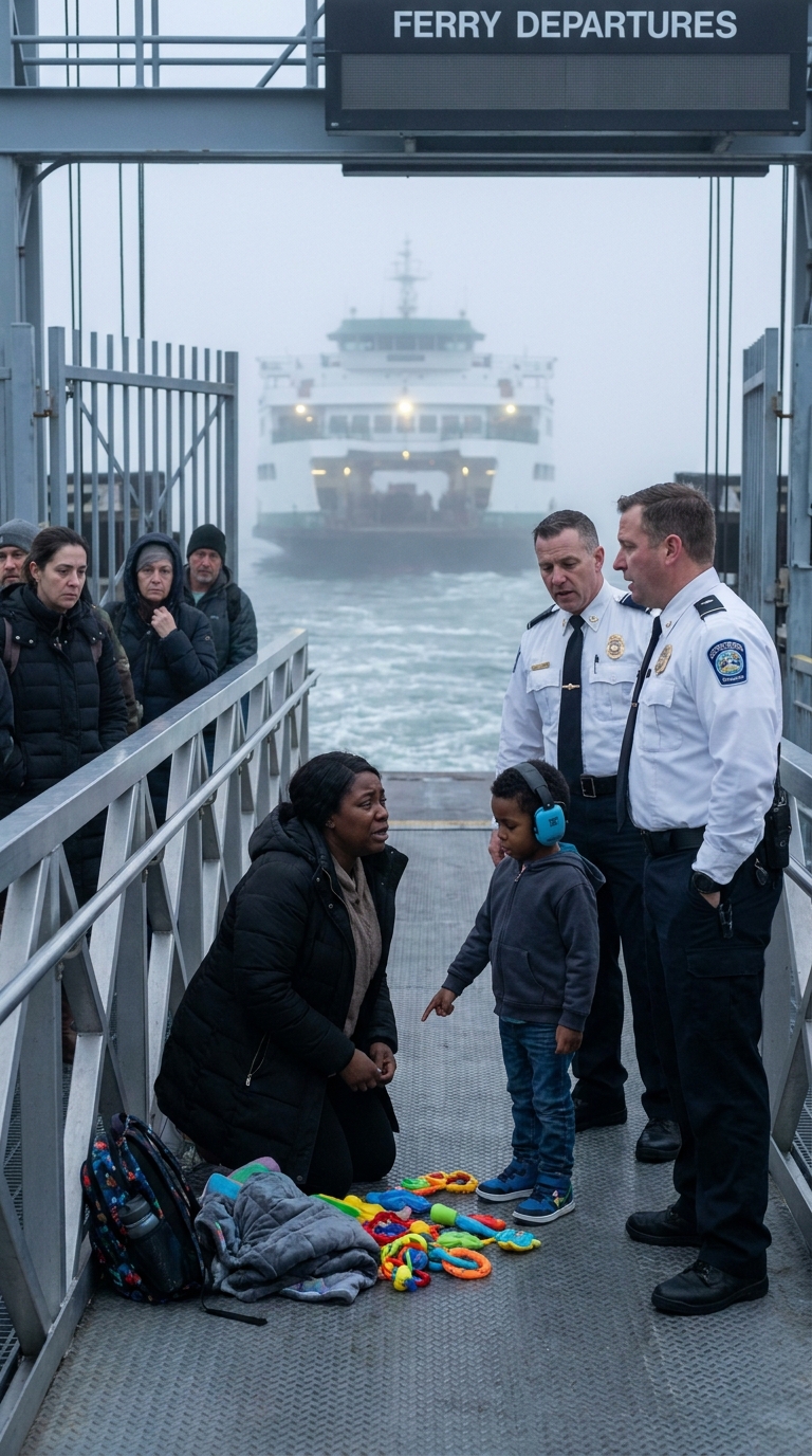 [FULL STORY] The ferry was leaving, her son was overwhelmed, and police still made them stand outside the gate like criminals.