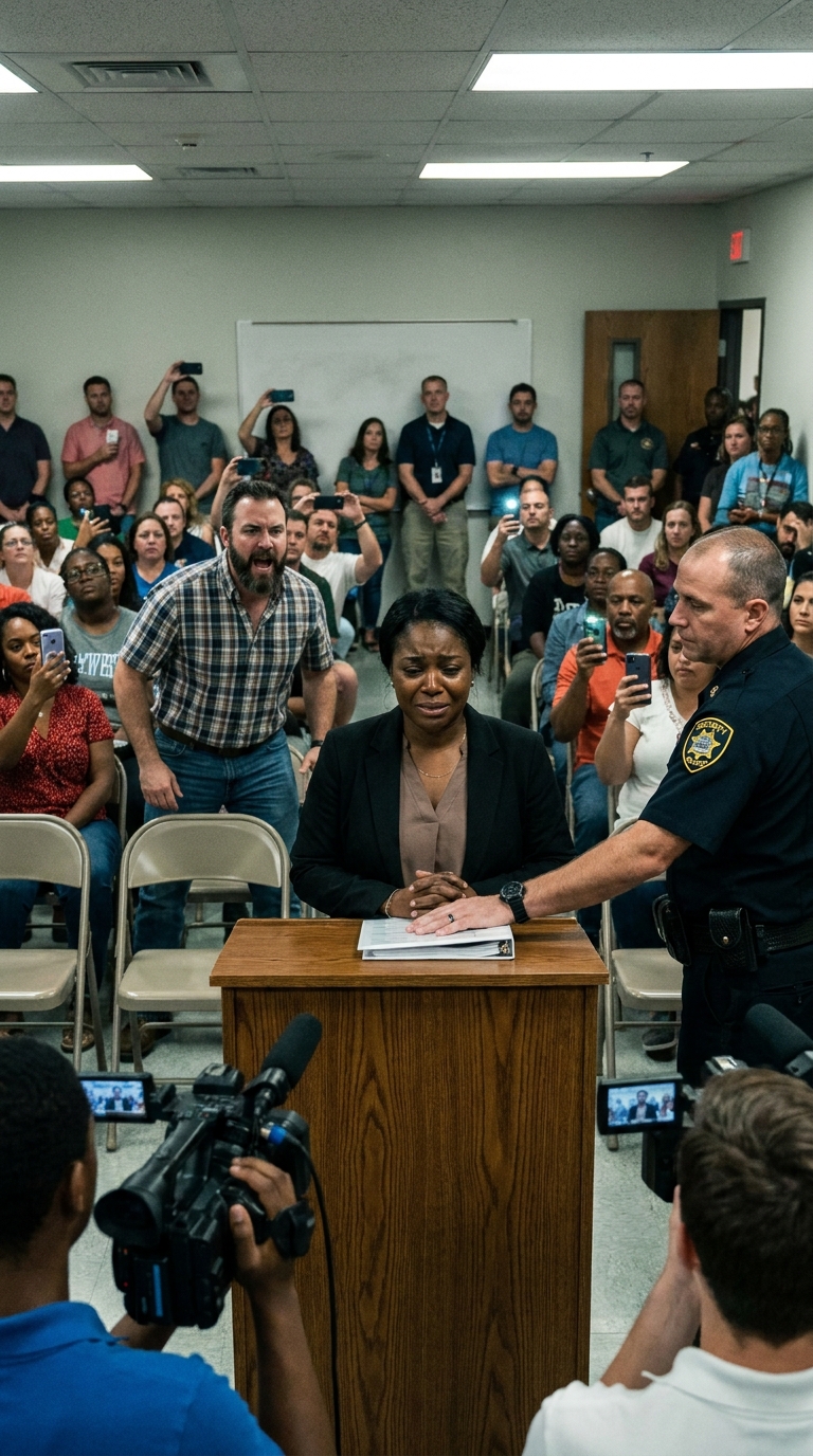 [FULL STORY] A white studio cop dragged a Black mother past the fake courthouse set—then her daughter yelled cut from the director’s chair and kept every camera rolling.