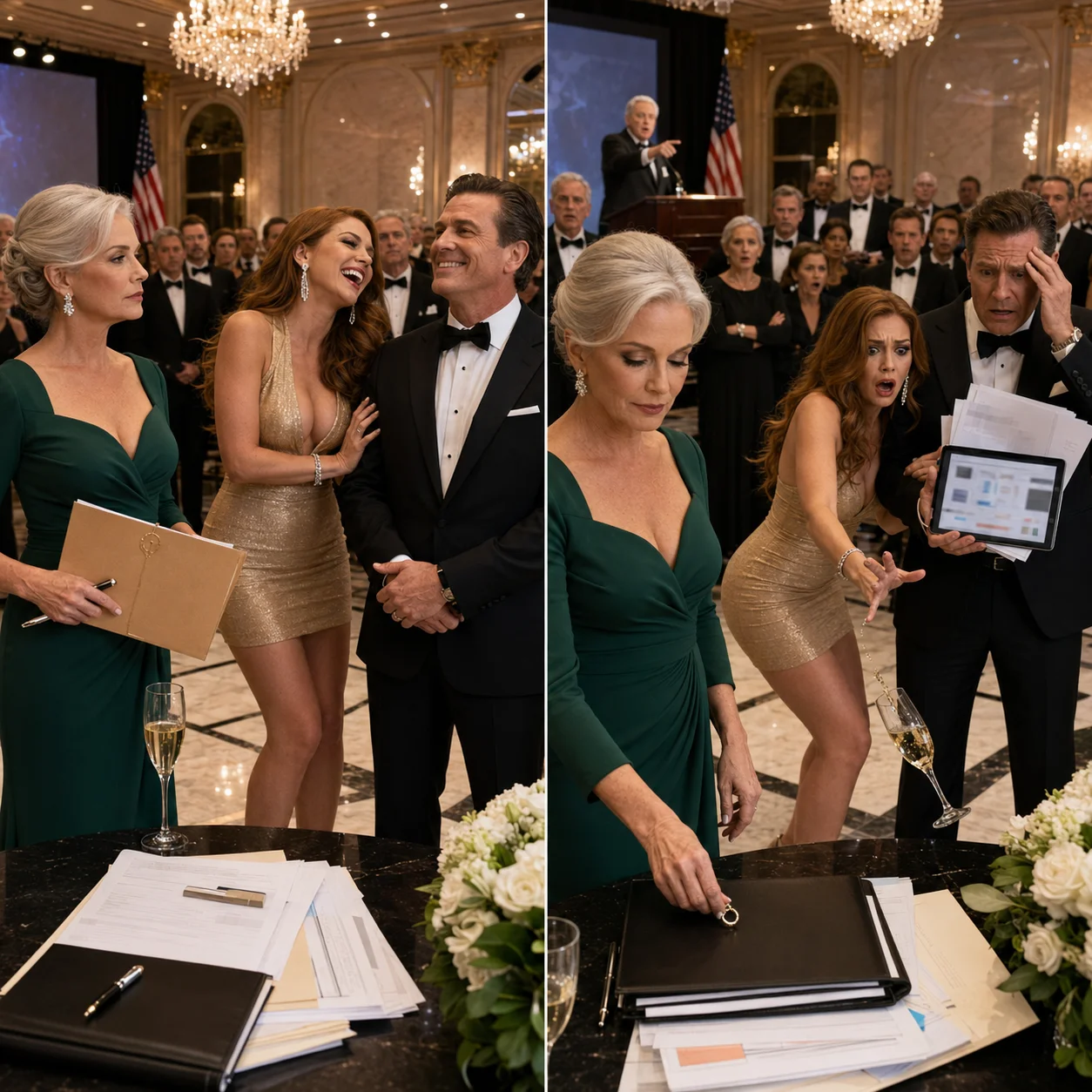 My Husband Put His Mistress on My Payroll and Tried to Force Me Into Retirement — Then the Board Exposed His Affair, Fraud, and Takeover Plan at the Company Gala