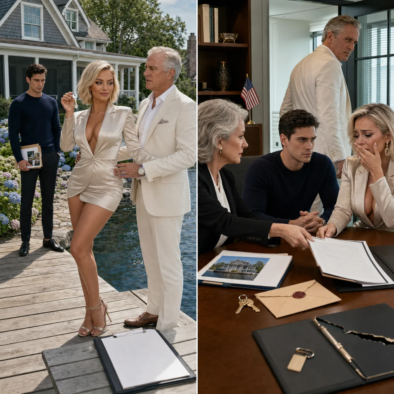 My Wife Tried to Sell My Family’s Lake House for Her Wealthy Lover—But My Late Mother’s Hidden Trust Exposed Everything
