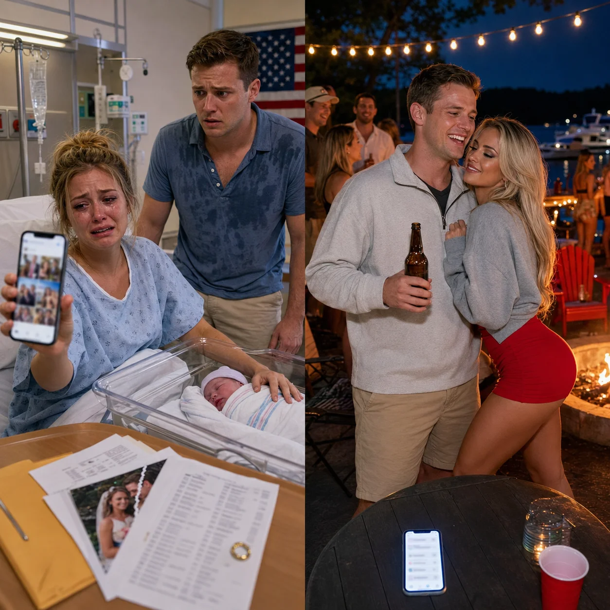 My Husband Missed Our Son’s Birth for a “Work Emergency” — Then His Coworker Exposed the Lake Retreat, the Hidden Affair, and the Divorce That Changed Everything
