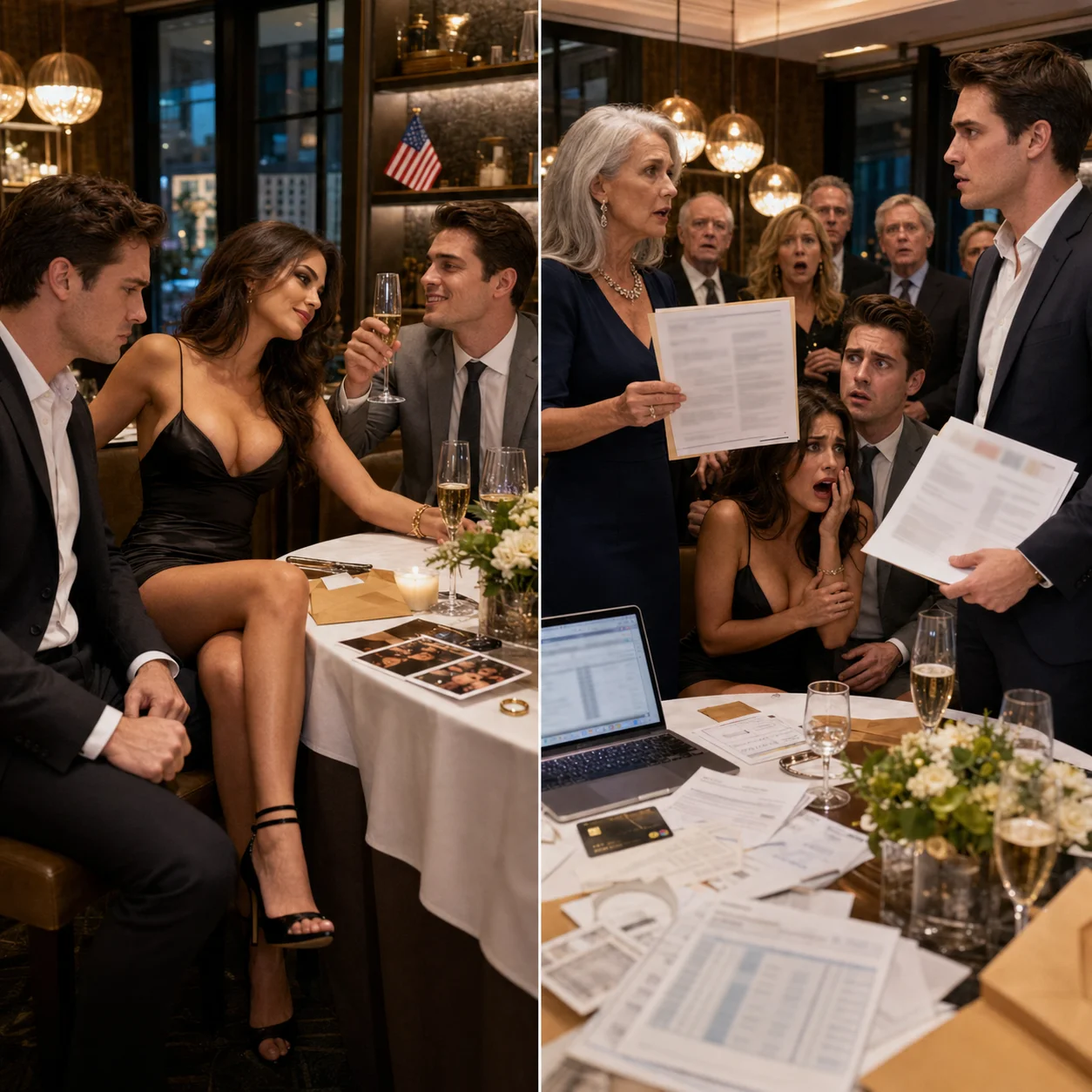My Wife Brought Her Lover to Our Anniversary Dinner and Called Me “The Safe Choice” — Then His Powerful Aunt Exposed Their Secret Fraud Plan